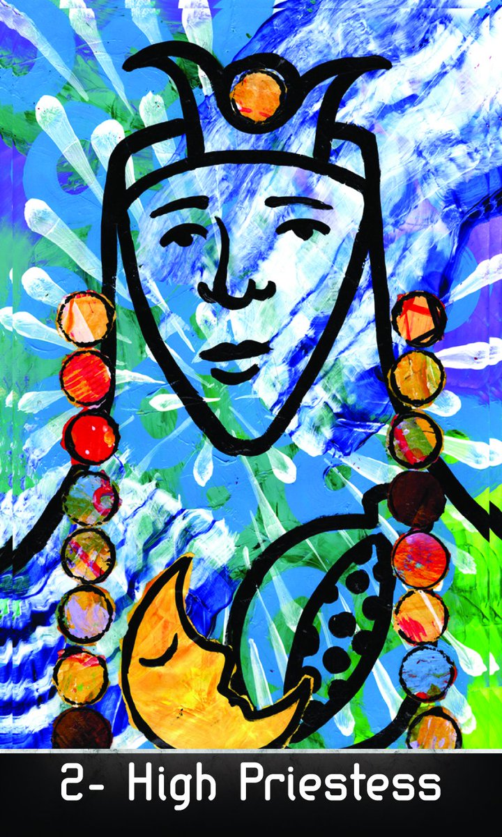ArtChurchof's tweet photo. For every card, there is a haiku. See the whole deck at https://t.co/iTuHAz0RZE
2 - High Priestess
Mystery, occult.
Unconscious awareness is
within potential. https://t.co/iggoTW6eWr https://t.co/SfcCZPSQCr