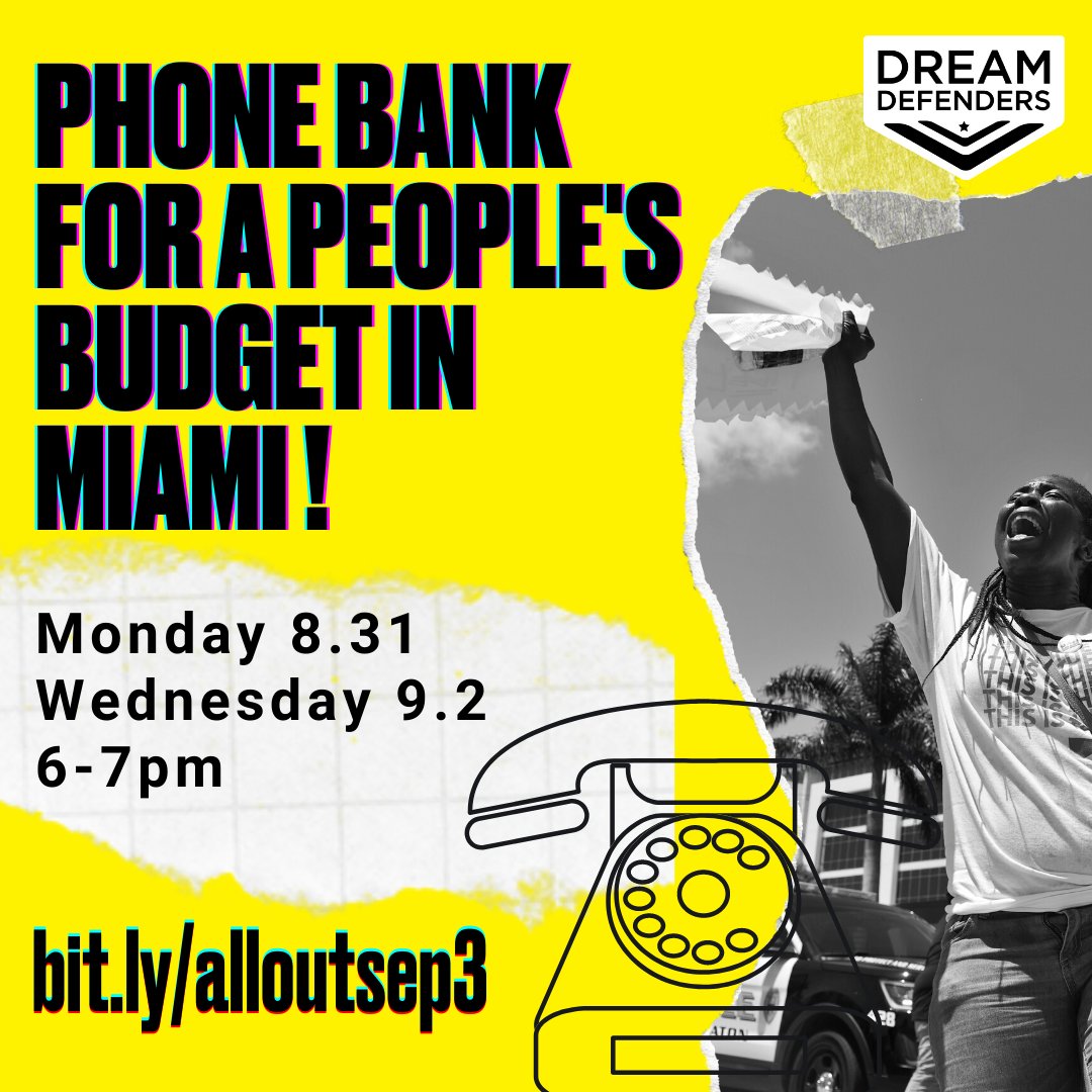 To help us mobilize for the Sep 3 Miami county budget hearing to demand a  #MiamiPeoplesBudget, join our phone banks next week on Monday and Wednesday from 6-7pm  http://bit.ly/alloutsep3  and learn more by watching the recording of our Peoples Budget Forum:  https://www.facebook.com/EngageMIA/videos/vb.1591091831152451/1023856544738001/?type=3&theater