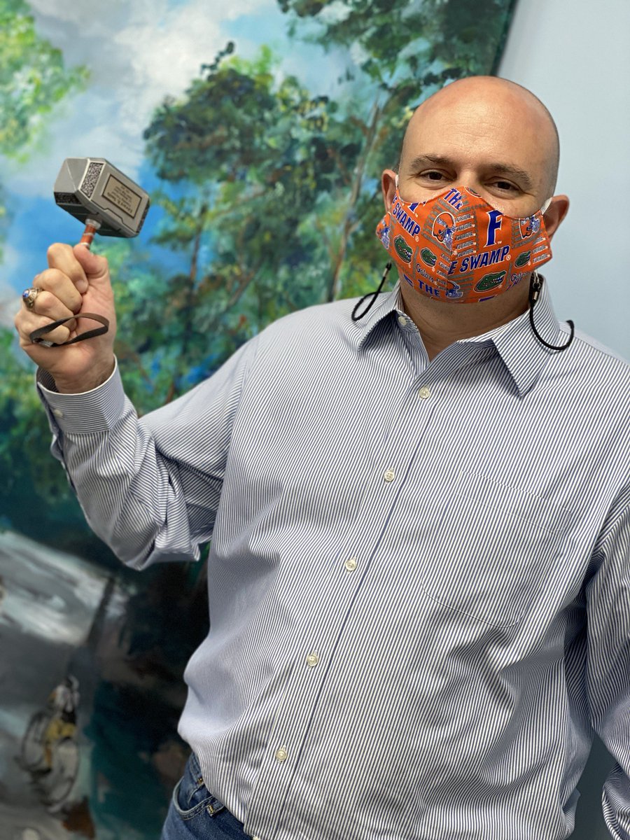 JCBDoralThunder's tweet photo. THANK YOU to @hj_soflo for gifting the Home of the Thunder with its first housewarming gift! 💪⚡️⚡️⚡️🤝#canyoufeelthethunder #thorshammer #mjölnir @MDCPS @SusieVCastillo @MDCPSCentral @Cityofdoral https://t.co/VaMB3ch8Qx