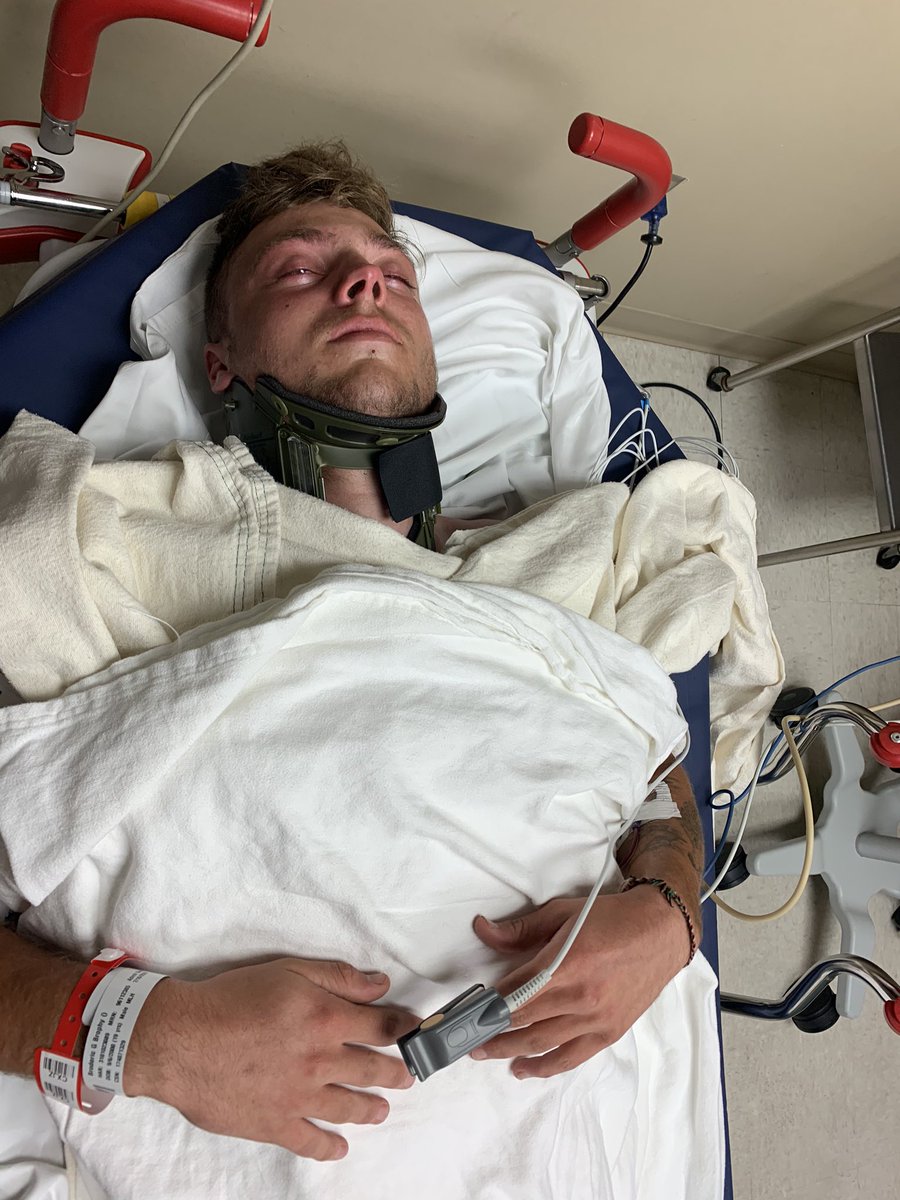 TamaraFBrophy's tweet photo. It’s been a long 6 weeks! But we are happy to say that Brody’s injuries have healed well!He is without his ‘turtle shell’ and we can see the light at the end of the tunnel🥰God is good! @AricBrophy #whatatrooper #BlessedAndGrateful #25footfall #FirstTimeInICU #GodIsGood #HisSmile https://t.co/hEkbjIDsco