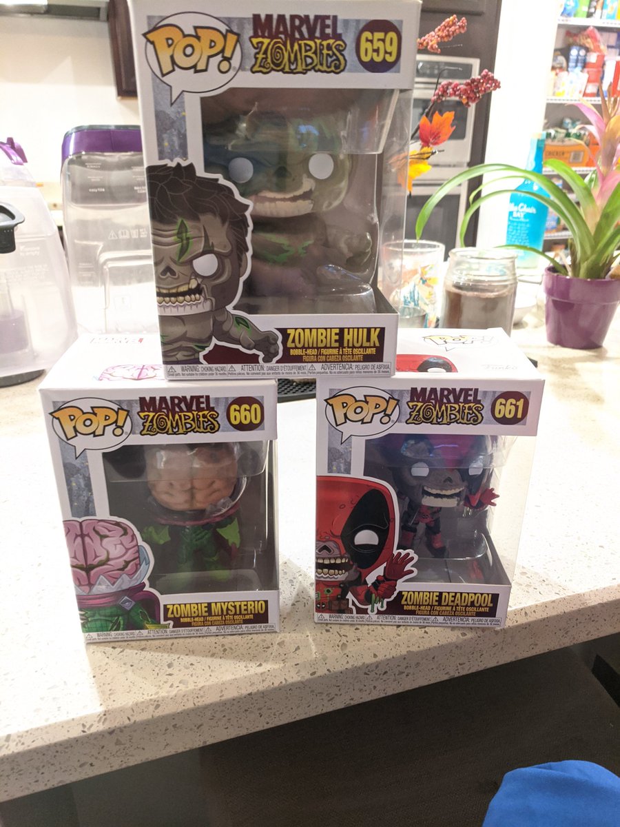 Today's @OriginalFunko mail call. The zombies have invaded my house. Best like ever!!!! We definitely need more waves. #FunkoPop #FunkoShelfie #marvelzombies