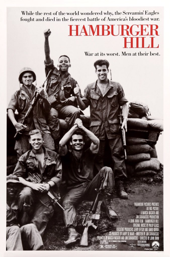 FilmNewsNos's tweet photo. 🎬MOVIE HISTORY: 33 years ago today, August 28, 1987, the movie’Hamburger Hill’ opened in theaters!
@DonCheadle @TheStevenWeber #TeganWest @DylanMcDermott #DonJames #CourtneyBVance #MichaelBoatman #HarryOReilly #MichaelDolan #TimQuill #AntohnyBarrile https://t.co/90DTFA234y