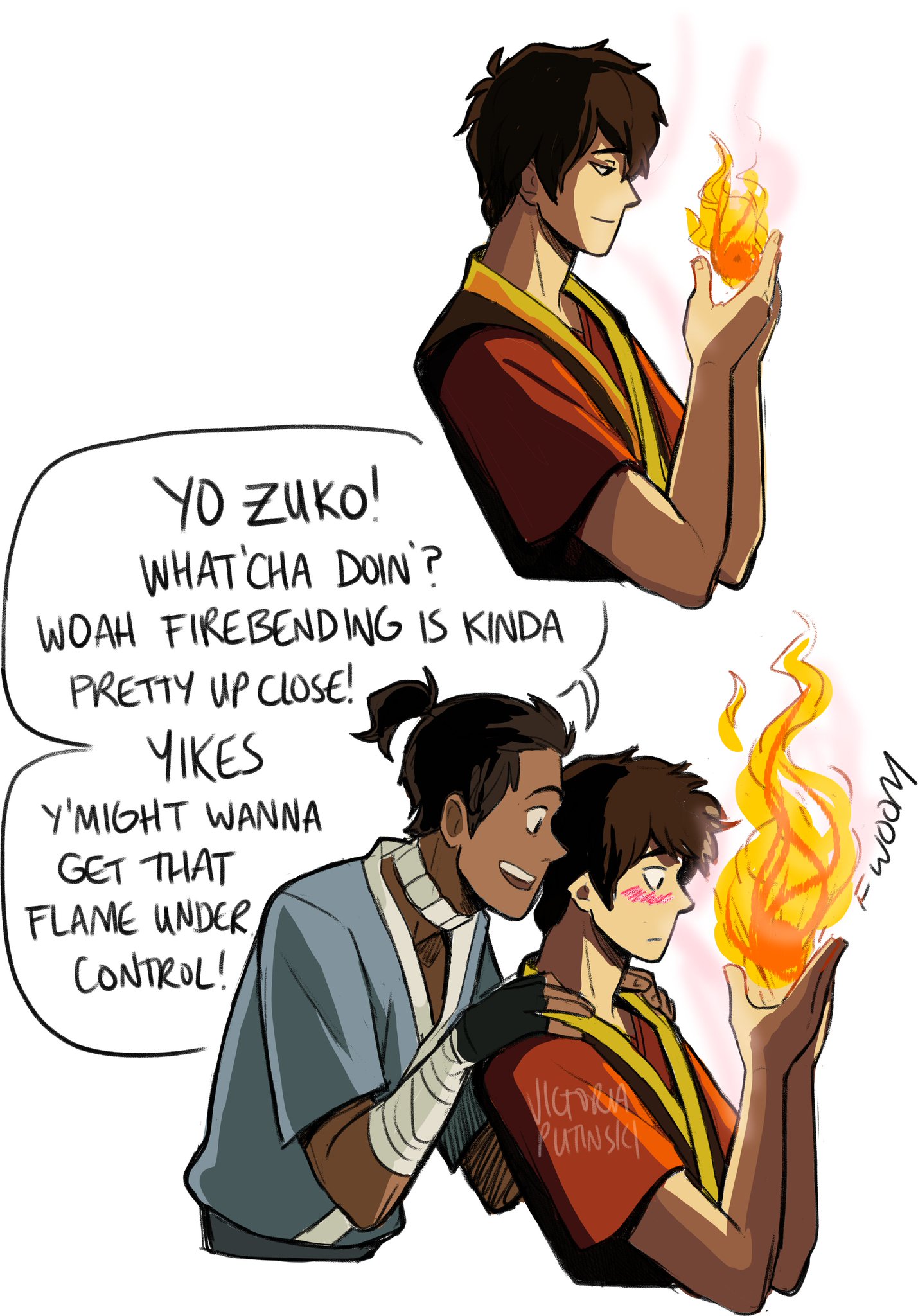 Zuko Blushing