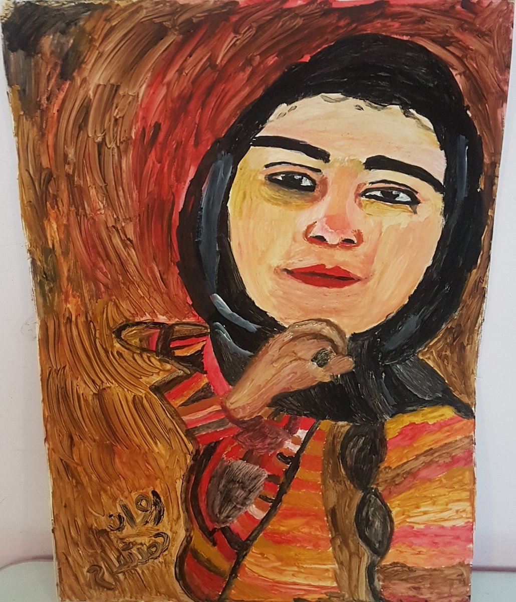 The artist Rawan Hishamالفنانة التشكيلية روان هشام tweet media