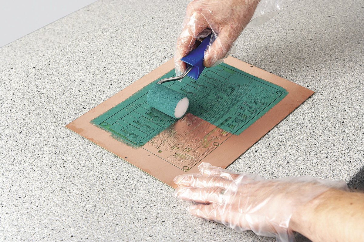 LPKF_USA's tweet image. The #LPKF #ProMask® finishes #prototypePCBs professionally and helps protect traces and prevent short circuits when soldering conventional #though-hole or #SMT components and requires very little training and no prior experience to master. ow.ly/wWsg50BbFeo

#PCBprototyping