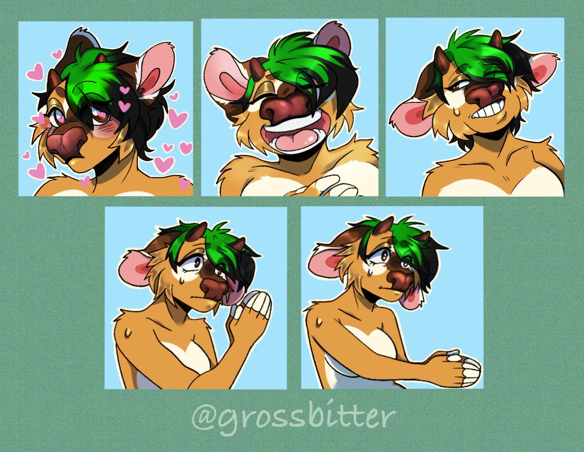 Telegram stickers finished for @BootsThePup !! Thank you so so much for supporting me! These were so much fun!! ✨💖✨

#furry #furries #commissionsopen #furryart #furryartist #furryartwork #furryfandom #myart #furrydrawing