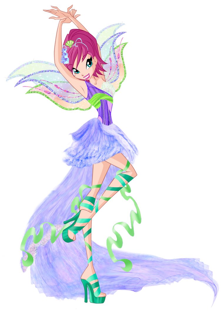 6. Tecna: every harmonix is gorgeous but i dont like her hairstyle and i dont like her wings that much