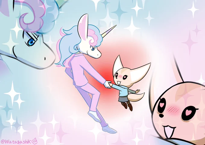 VRに没頭するフェネ子。#アグレッシブ烈子 #Aggretsuko #AggretsukoArt 