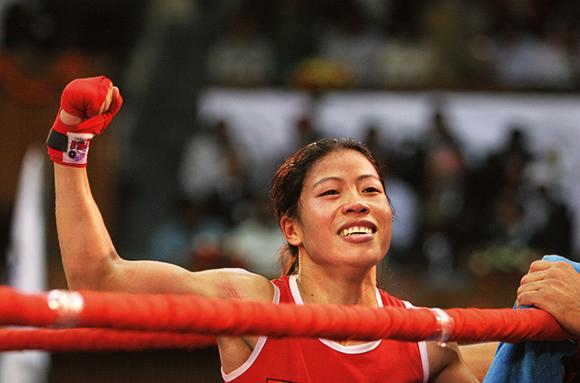 No one has done more for Indian women's boxing than  @MangteC. Legend. She won the first of her 6 world titles in 2002. An olympic medal in 2012. And at the age of 35, won a 6th world title in 2018. 