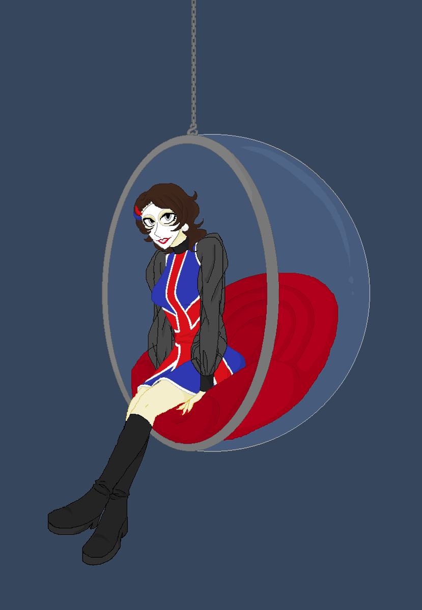 EmptyDollsHouse's tweet photo. #wellette #oc #videogame #groupie #bubblechair #1950s #1960s #dress #fashion #WeHappyFew #2020timestamp https://t.co/hykqfMZZi3