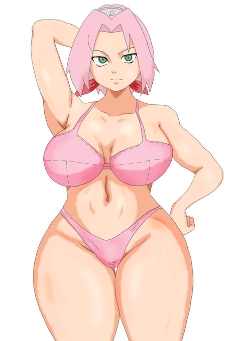 サクラのお色気ポーズ 