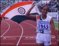 1998 Asian Games was associated with Jyotirmoyee Sikdar. She won the middle distance double in 1998, the only 2 golds that India won in Athletics.