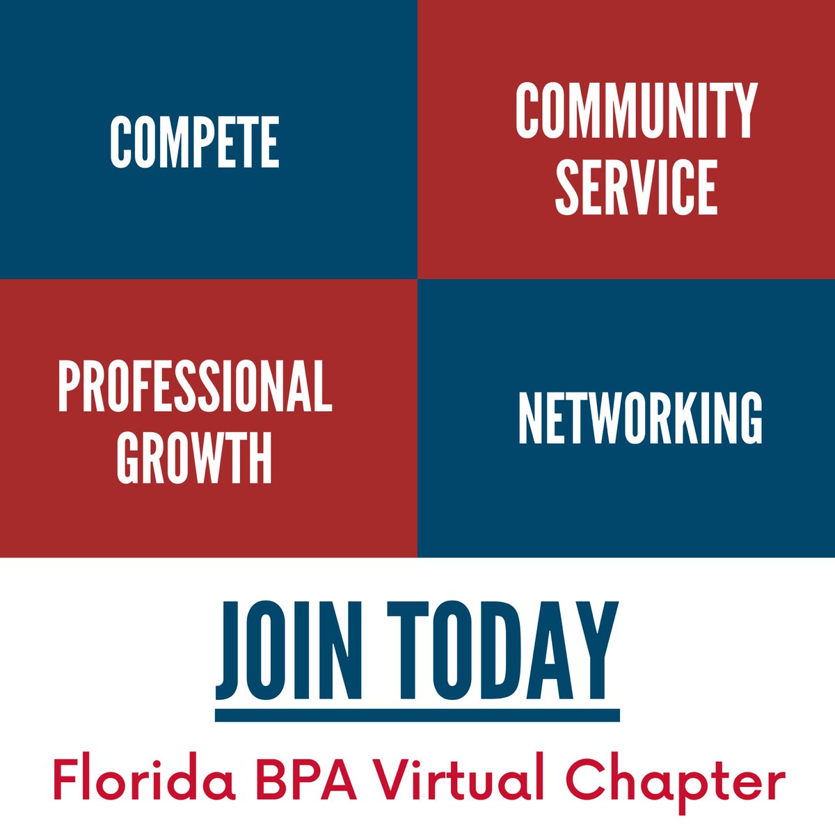 floridabpa's tweet photo. This #floridafriday were excited to announce that virtual membership will be extended across all divisions this year due to COVID-19. So whether your hybrid, virtual, or in-person you’ll be able to join your favorite organization, @florida_bpa!! 

Link in Bio to register! https://t.co/Xe35zwlsbW