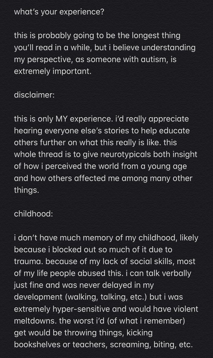(it’s simply too long for an actual thread so here’s some screenshots of what i wrote) (TW: Abuse , Manipulation , Bullying )