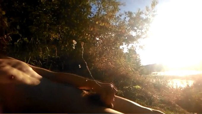 ? Natural Teen Boy Lays Nude by the River, ? Wanks his Hairy Cock, Squirts Cum ? and Relaxes during Summer