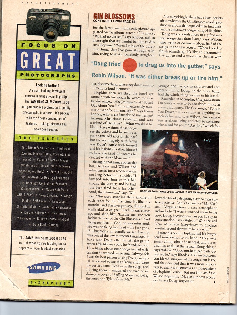 GBsArchives's tweet photo. Bonus Flashback Friday... GBs feature article in US Magazine (now US Weekly) April '96.

#fbf #flashbackfriday #ginblossoms #usmagazine #90s #robinwilson #billleen #philliprhodes #scottjohnson #jessevalenzuela #doughopkins #terrydoyle https://t.co/nmzz9NyWcp