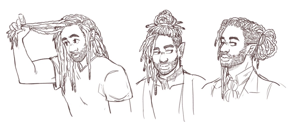 Как рисовать дреды