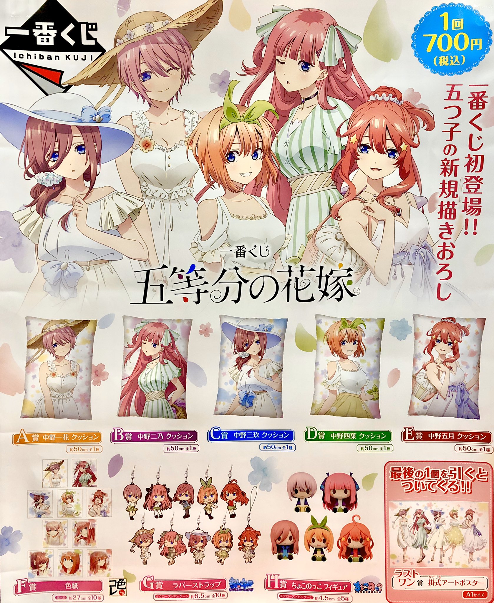 五等分の花嫁 一番くじ 掛式アートポスター ラストワン