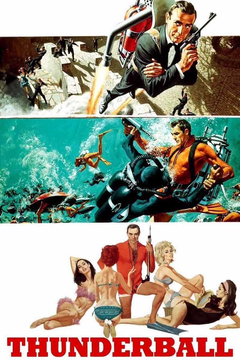Thunderball (1965)Starring Sean Connery, Claudine Auger, Luciana PaluzziJames Bond is on a mission to locate two NATO bombs and the search leads him to The Bahamas. A majority of the film was shot in The Bahamas.