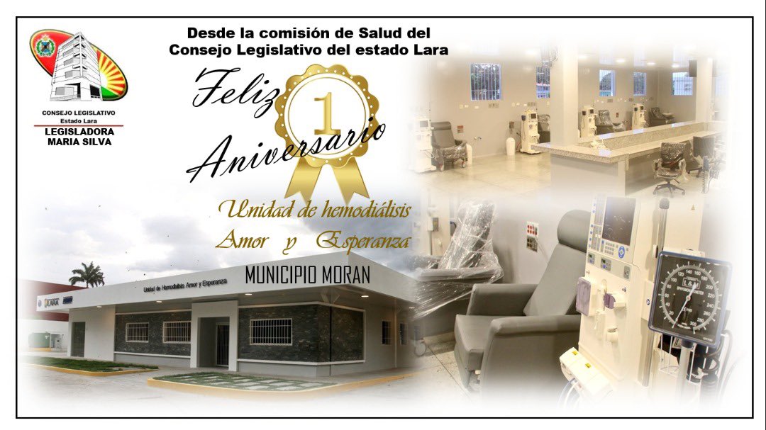 #GraciasPuebloHeroico #PSUVMORAN desde la comisión de salud del CLEL felicitamos en su 1er aniversario a la Unidad de Hemodialisis del municipio moran y a  todos los hombres y mujeres que hacen posible esta  realidad a nuestra querida amiga y Alcaldesa @GiselaR_Moran 👏🏻👏🏻👏🏻