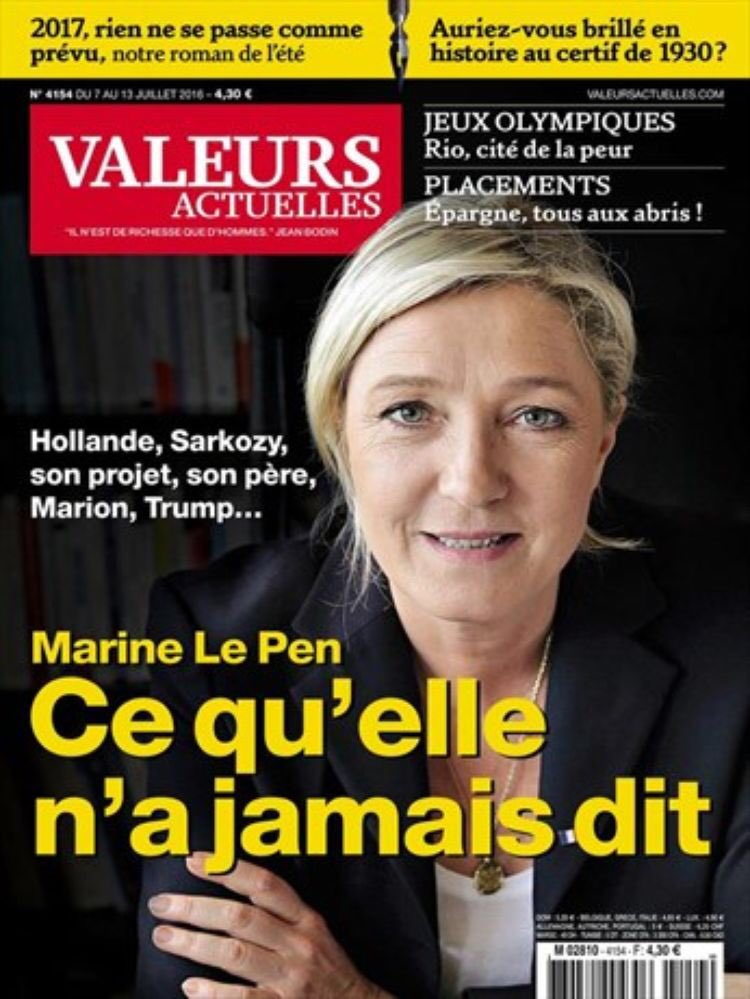 Valeurs actuelles diffuse aujourd’hui à plus de 90.000 exemplaires chaque semaine. Une audience importante dans le paysage des hebdomadaires français.Sa ligne éditoriale est à l’extrême-droite, et choque, pour faire apparaître les libéraux telle LREM comme des modérés.