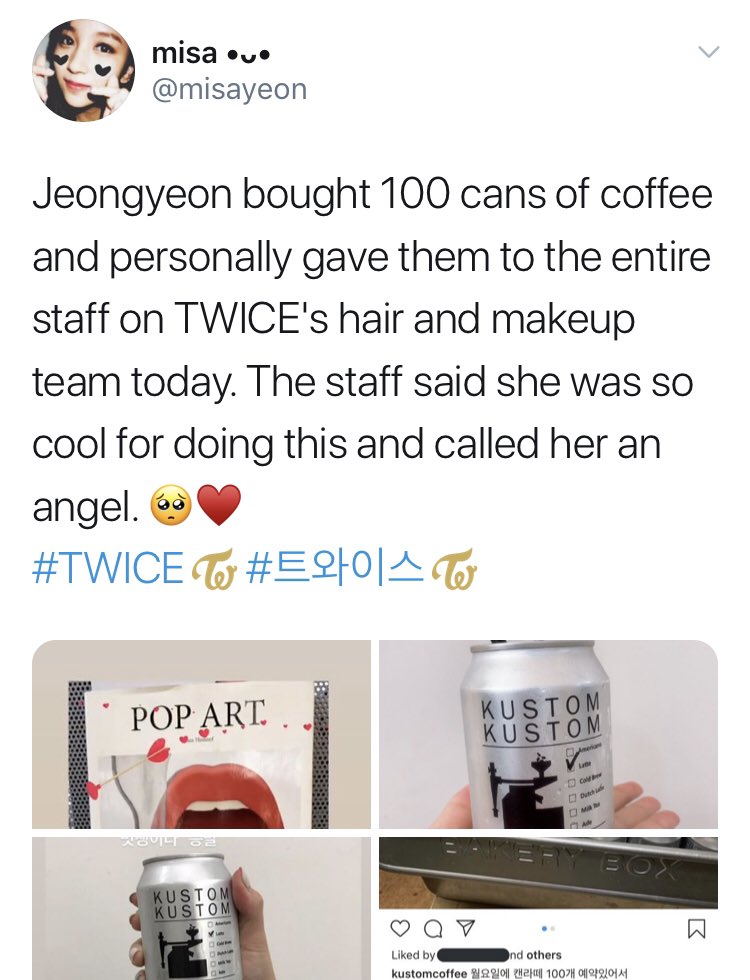 Jeongyeon is a kind person and she cares about everyone. Her actions have always spoken louder than words.She, and the rest of Twice deserve to only work with people who respect them and help them grow as artists.