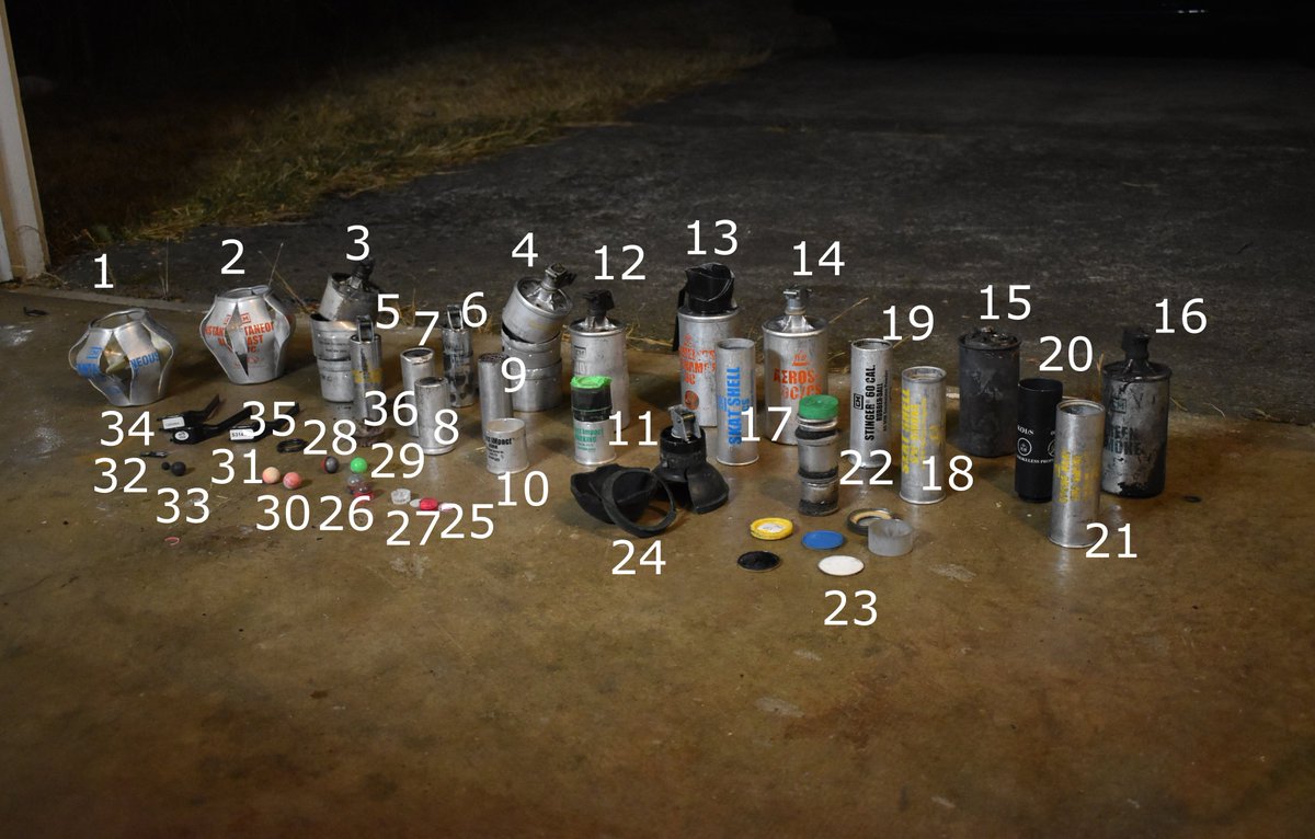 Here's the smattering of munitions I have collected through the hard work of SO MANY people on the front lines.I've gotten everything I can ID'ed, but please let me know if you have more info or anything! And correct me if I have anything wrong!Thread with full text
