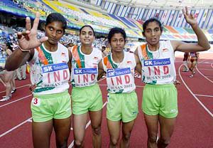 Indian women are really good at the 4x400m relay. So good that they haven't lost at the Asian Games since 2002. Oh the small matter of winning the gold at the 2010 Commonwealth Games. This video brings us goosebumps even 10 years later. 