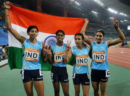 Indian women are really good at the 4x400m relay. So good that they haven't lost at the Asian Games since 2002. Oh the small matter of winning the gold at the 2010 Commonwealth Games. This video brings us goosebumps even 10 years later. 