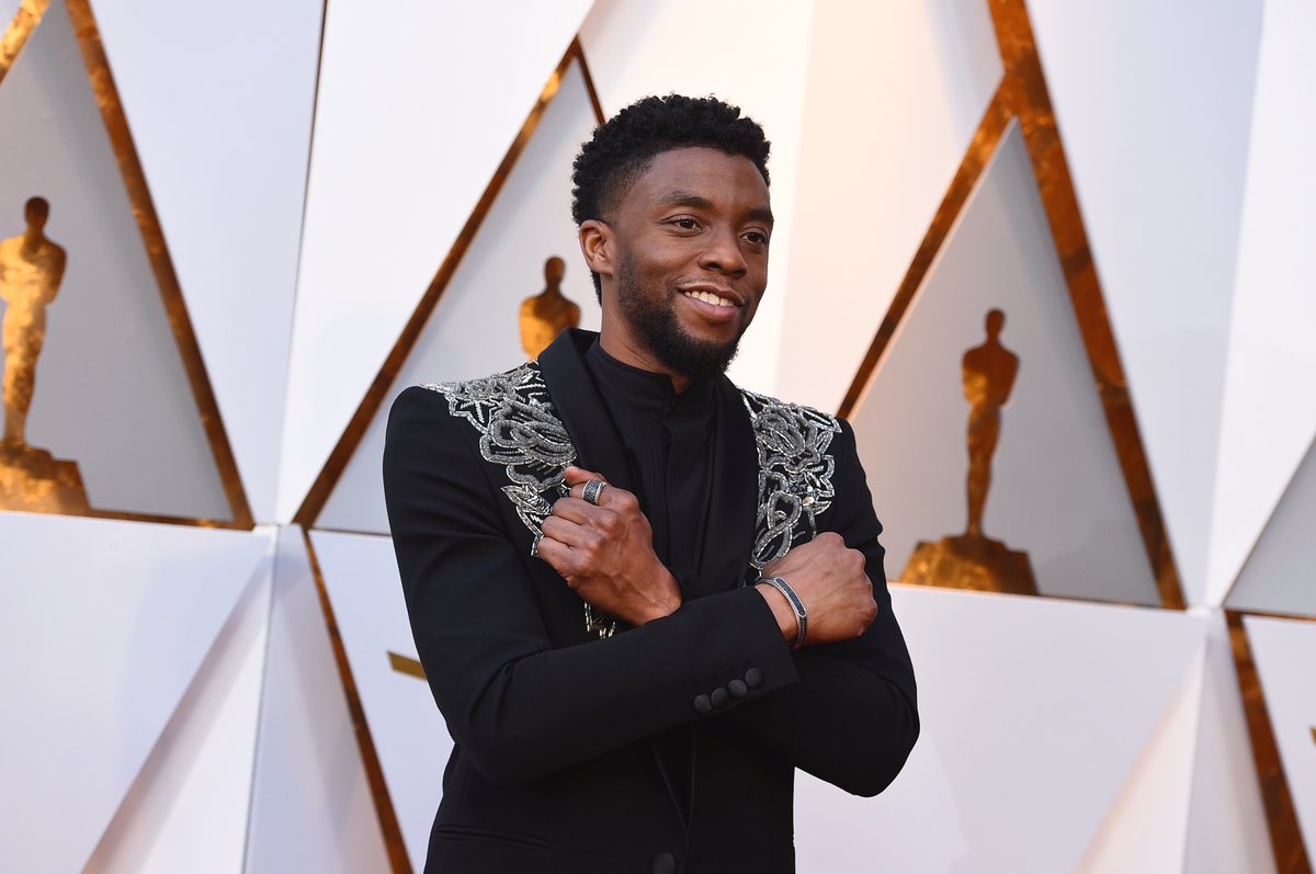 AJ+ (@ajplus) on Twitter photo BREAKING: Actor Chadwick Boseman has reportedly died after a 4-year battle with cancer, a representative told <a href="/AP/">The Associated Press</a>.
The Black Panther star was 43. BREAKING: Actor Chadwick Boseman has reportedly died after a 4-year battle with cancer, a representative told <a href="/AP/">The Associated Press</a>.
The Black Panther star was 43.