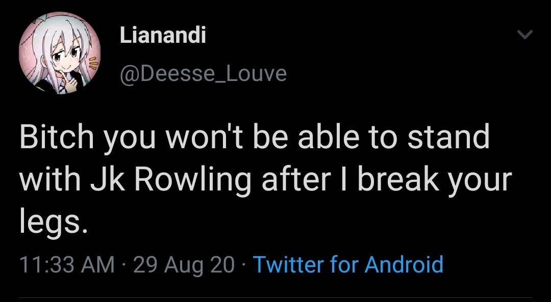 This is exactly why it's so important for women to have safety and separate spaces from these violent people. #IStandWithJKRowling  https://twitter.com/Deesse_Louve/status/1299535587335118849