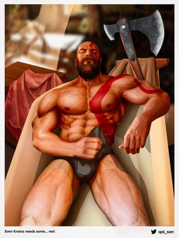 Resting after a long day.