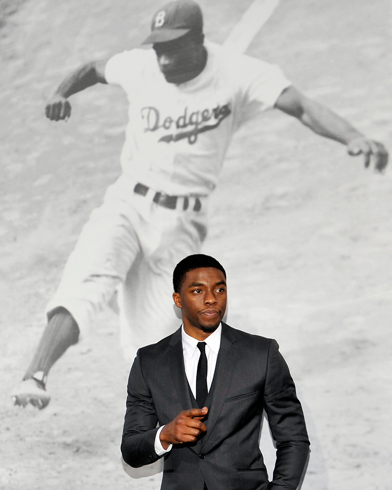 MLB's tweet image. We are devastated by the tragic loss of Chadwick Boseman. His transcendent performance in “42” will stand the test of time and serve as a powerful vehicle to tell Jackie’s story to audiences for generations to come.