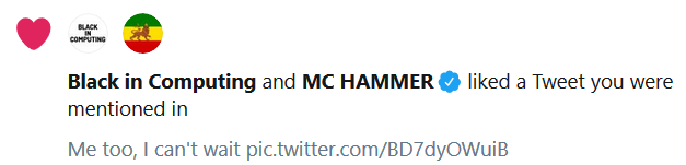 schaumberg_a's tweet photo. Excited about the upcoming #HammerTimeJC? @MCHammer is!💥🙏

Stay tuned to the website for any last-minute schedule and paper changes, just like real-world journal club! 😂https://t.co/TkNMZ2WeGf

Join us, it'll be fun! @lzamparo @mariam_s_aly https://t.co/JYQkDQaVxV