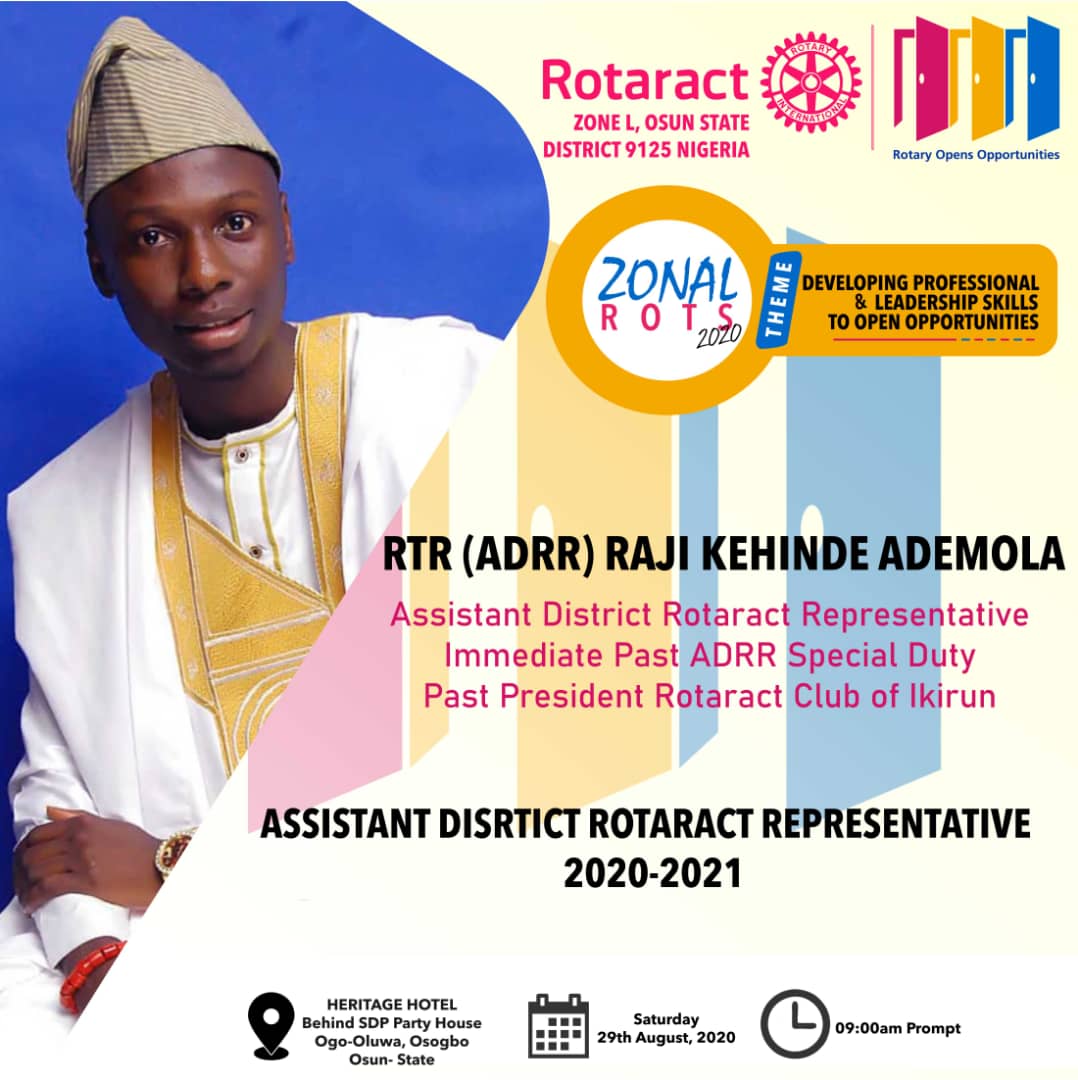 raczone3Osun's tweet photo. You're welcome to the Rotaract Officers Training Seminar...
#ZoneLRots https://t.co/FCBj2PVJqK
