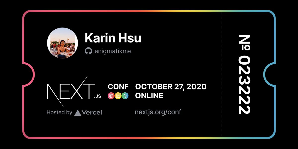 _kchsu's tweet photo. Guess this is happening 

#nextjsconf https://t.co/5HTaTtdNOJ