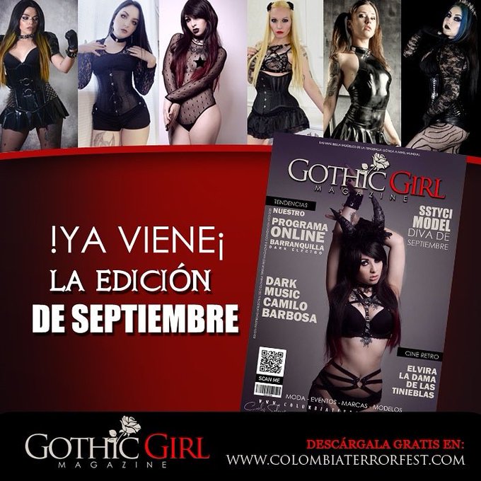 Y #septiembre se viene con toda  ya siguieron la cuenta #instagram @gothicgirlmagazine   Ser&eacute; la portada<a href="/tag/septiembre"class="tags">#septiembre</a><a href="/tag/instagram"class="tags"><span>#instagram</span></a><a href="/tag/setember"class="tags"><span>#setember</span></a>