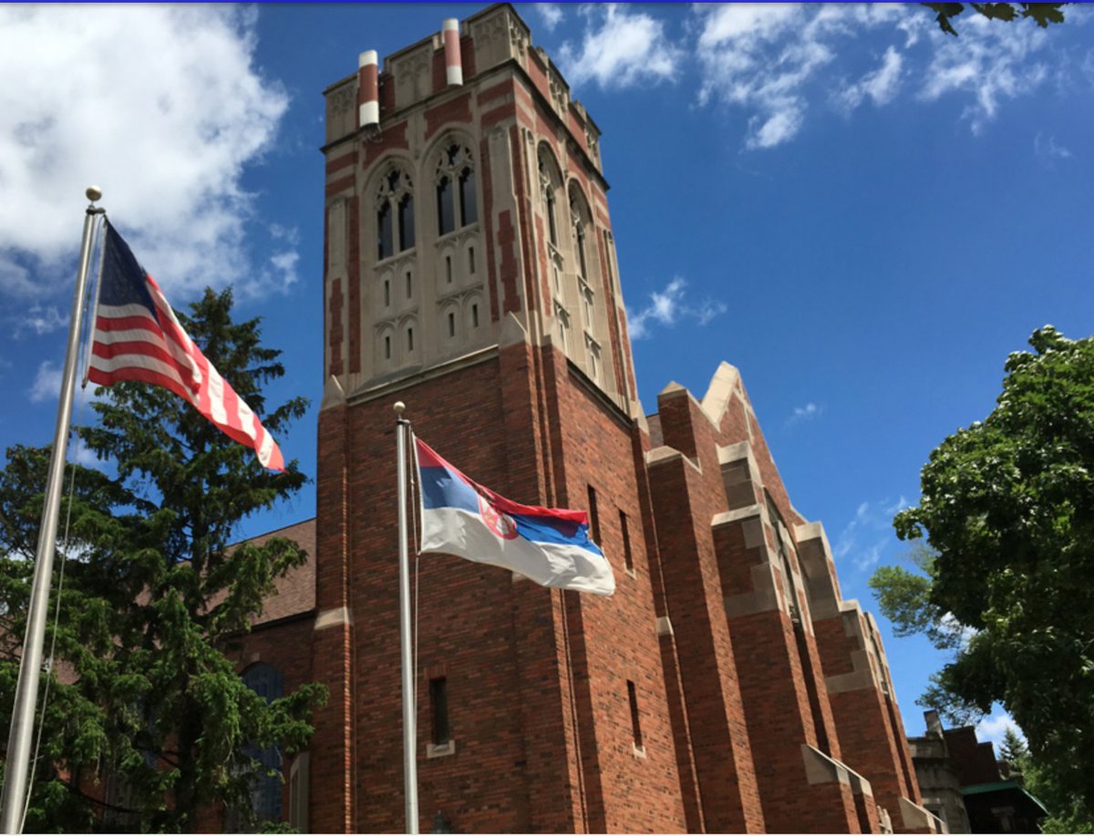 The Old Holy Resurrection Serbian Orthodox Church in Chicago flies the SERBIAN flag. Serbia refuses to recognize the neighboring Muslim-majority Kosovo, which Serbia believes is a part of its territory. Several ethnic wars were fought involving Serbia. Any vandalism? No. 4/