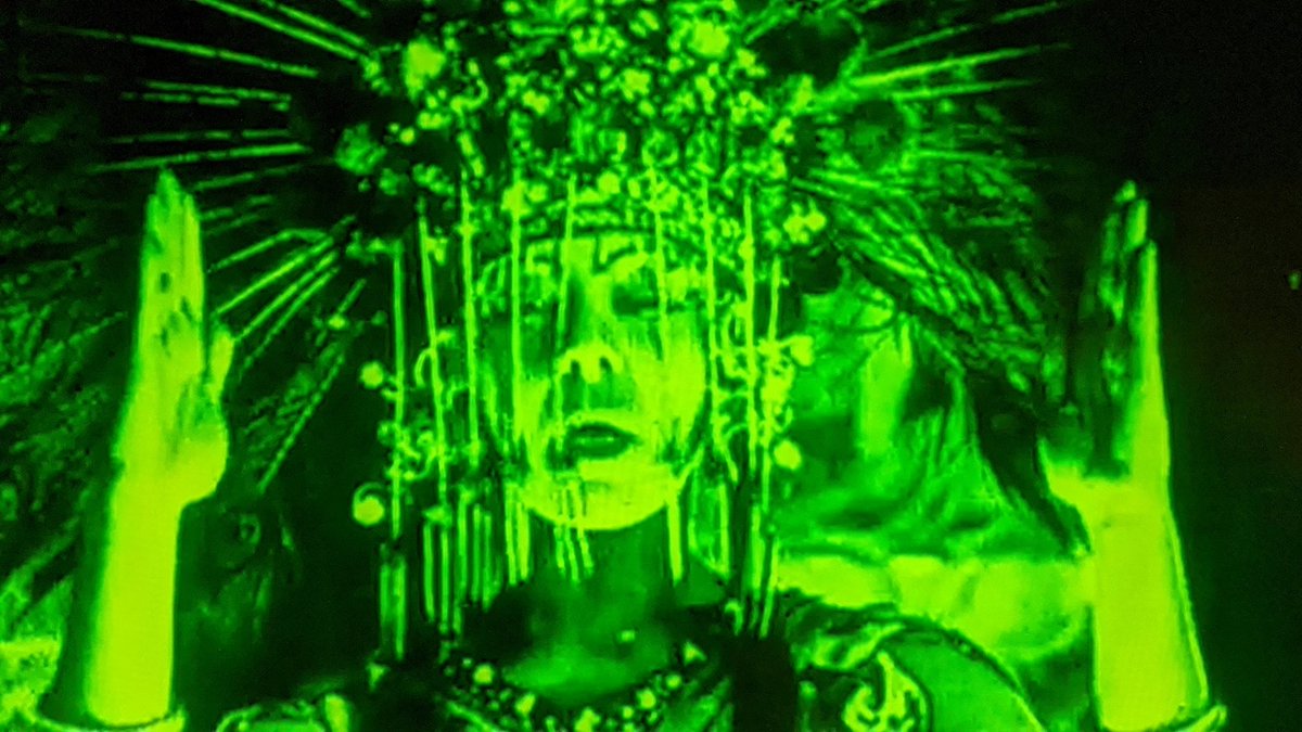 Nazimova (1879-1945) in the guise of the Goddess of the Red Lantern, in The Red Lantern (1919) #NeverKnowinglyUnderdressed