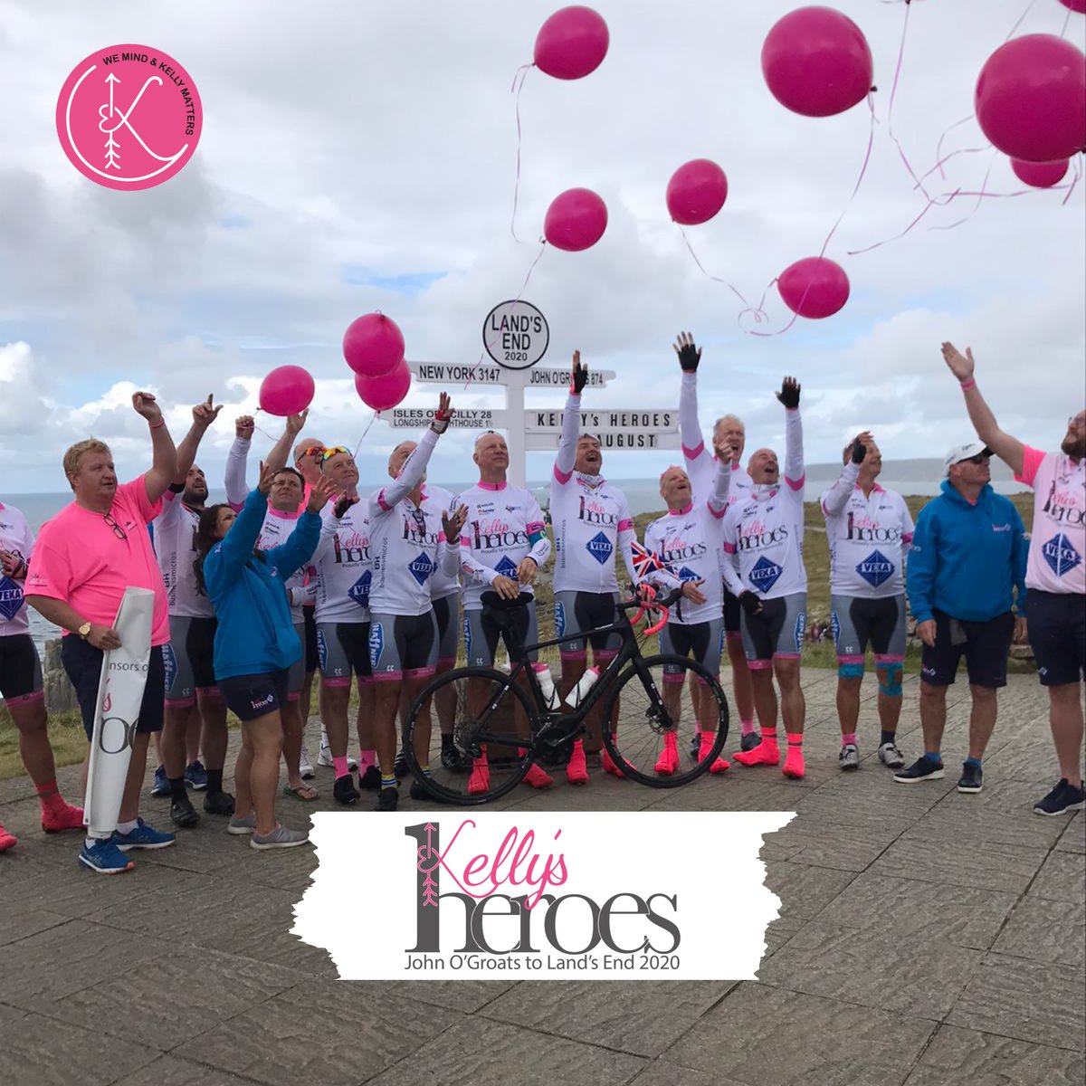 They did it 😊💙 In loving memory of our Kelly, this is dedicated to all those suffering in silence. When the winds arrived and the rain came down the support we needed was all around. YOU MATTER 💙💙💙