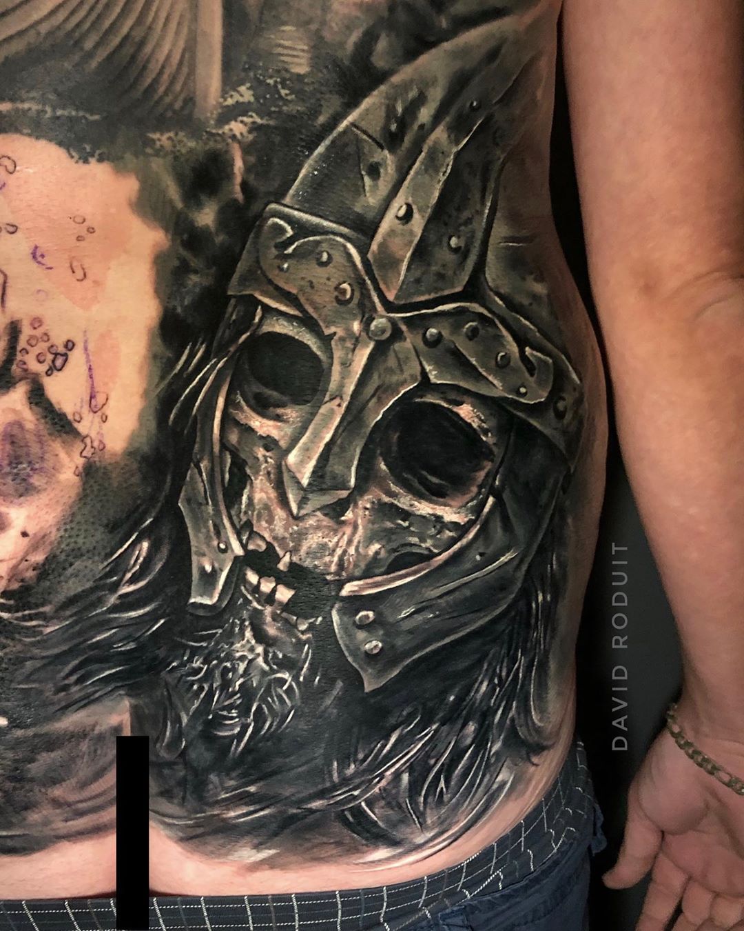 Skull and Spartan Helmet Tattoo by Enoki Soju by enokisoju on DeviantArt