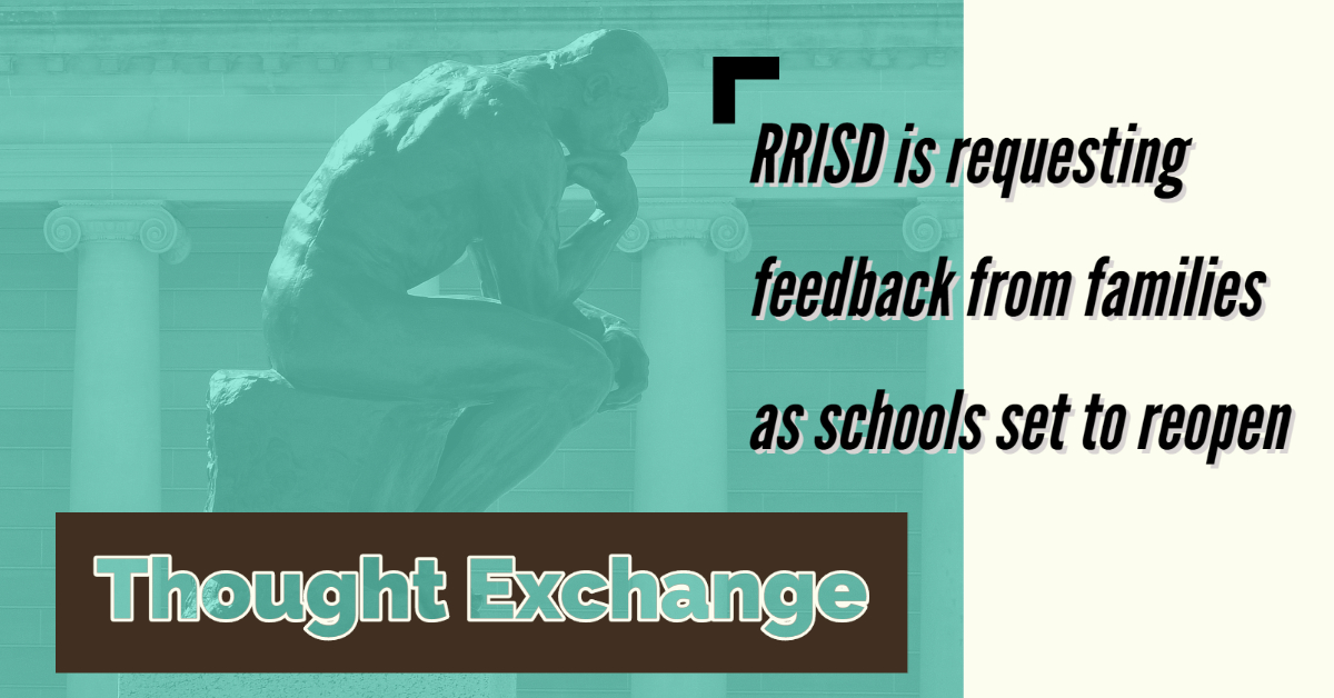 𝗗𝗨𝗘 𝗦𝗲𝗽𝘁. 𝟮!
𝗥𝗥𝗜𝗦𝗗 𝗙𝗮𝗺𝗶𝗹𝗶𝗲𝘀 𝗮𝘀𝗸𝗲𝗱 𝘁𝗼 𝘀𝘂𝗯𝗺𝗶𝘁 𝗙𝗘𝗘𝗗𝗕𝗔𝗖𝗞 𝗼𝗻 𝘀𝗰𝗵𝗼𝗼𝗹𝘀 𝗿𝗲𝗼𝗽𝗲𝗻𝗶𝗻𝗴 𝘃𝗶𝗮 my.thoughtexchange.com/#880318712/hub

#rrisd