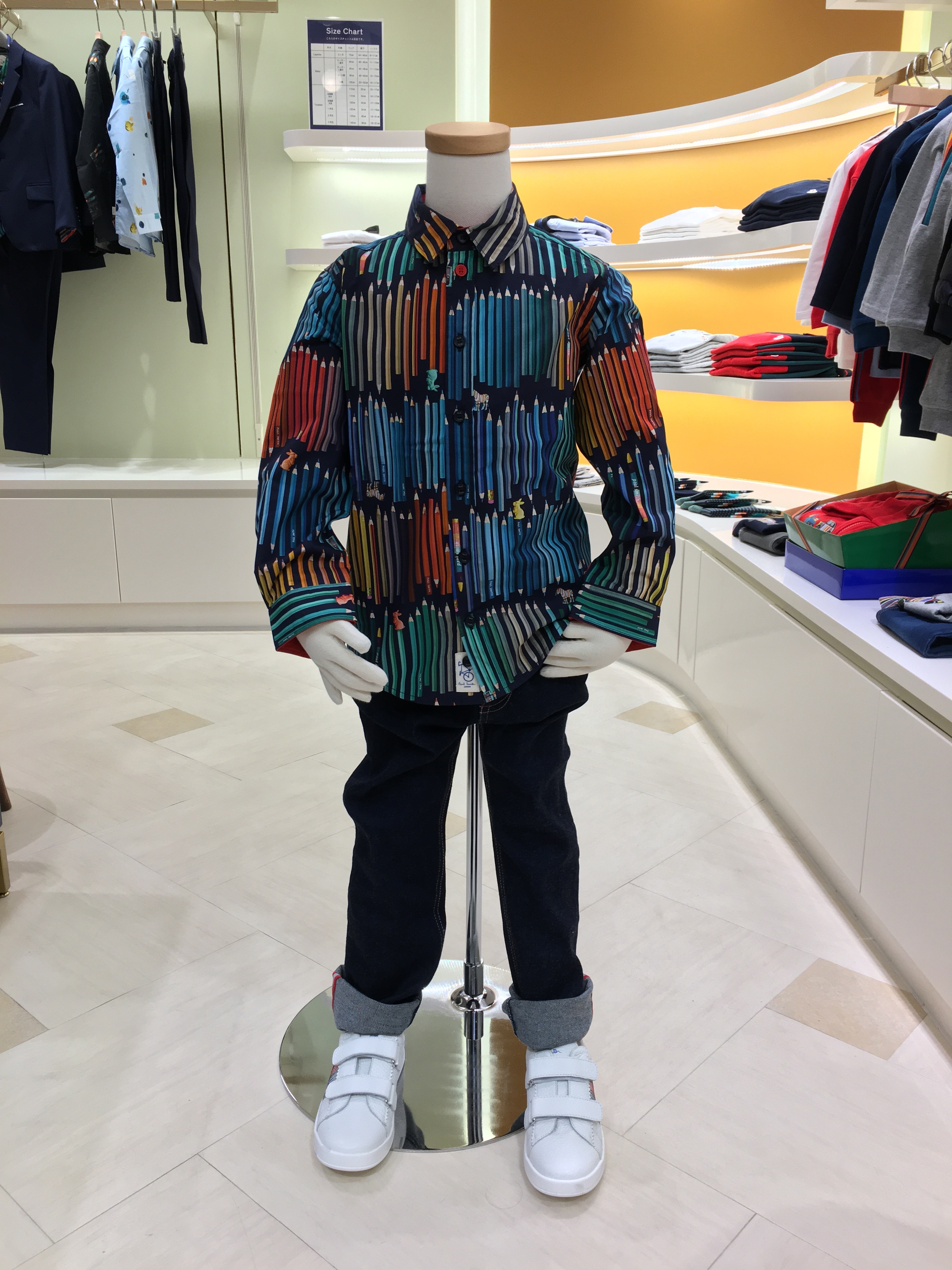 ポールスミス　恐竜柄裏地　ネイビーブレザー サイズ6A ポールスミス 恐竜柄裏地 ネイビーブレザー サイズ6A