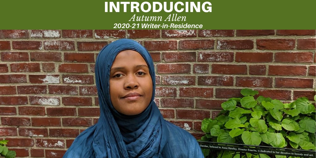 Congrats to <a href="/AutumnAAllen/">Autumn Allen * Ceasefire Now</a>, recipient of our 2020-21 #WriterinResidence award! She will receive a $20,000 stipend &amp; private office at <a href="/BPLBoston/">Boston Public Library</a> for 9 months to work on her YA novel "All You Have to Do." Join us for a welcome reception &amp; reading on Oct 8th. writer-in-residence.eventbrite.com/?aff=Tw