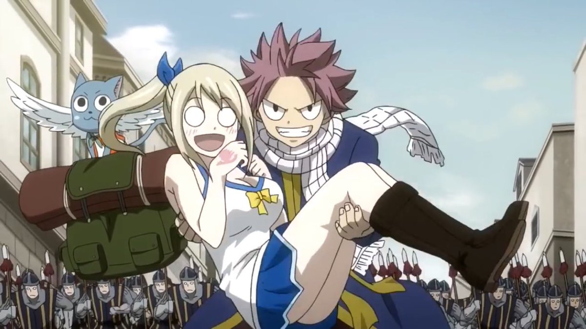 Day 241 of 366 of NaluNatsu and always holding Lucy <3