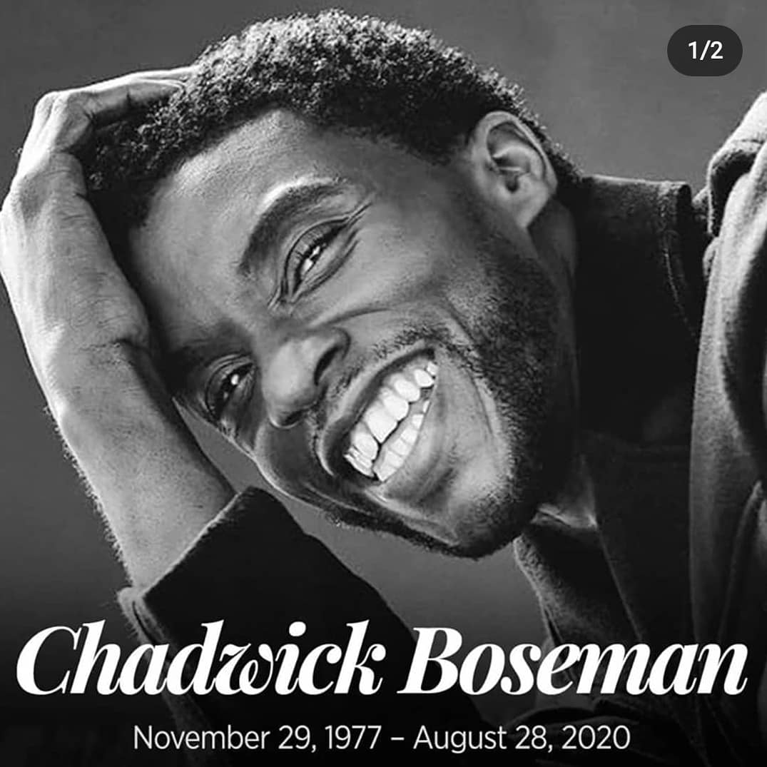 BlackOwnedBanks's tweet photo. RIP #chadwickboseman - #WakanaForever. Thank you for your gifts brotha! Well done, you will be missed on the #silverscreen. https://t.co/R8FHrOjZ0v