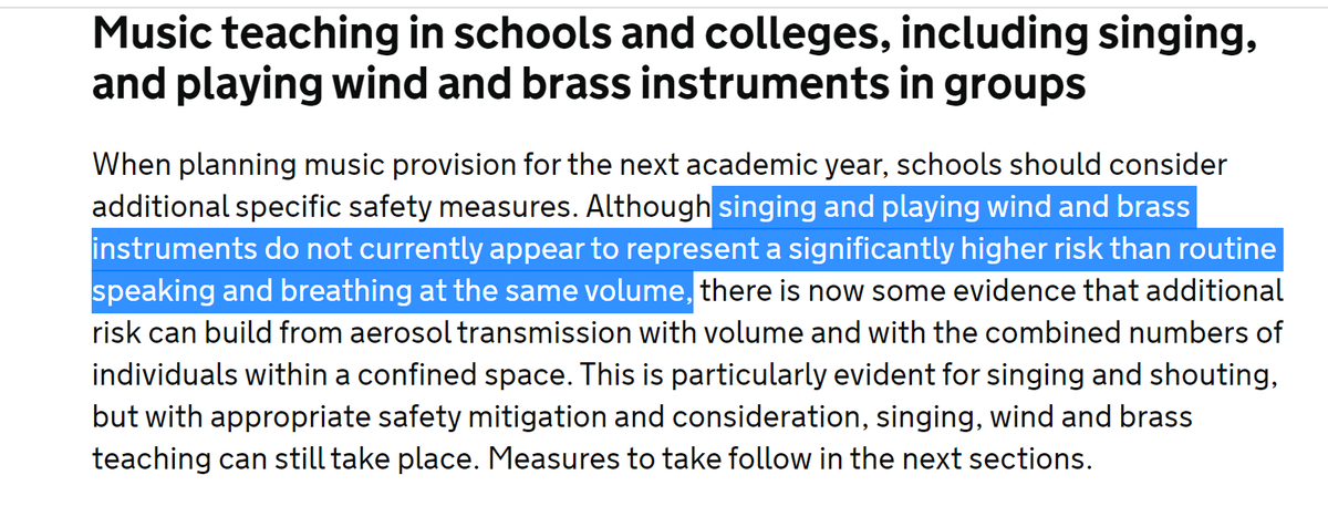 Whoever wrote this has never played a brass instrument or sat anywhere near someone playing one. (cc  @BigAlStrood)