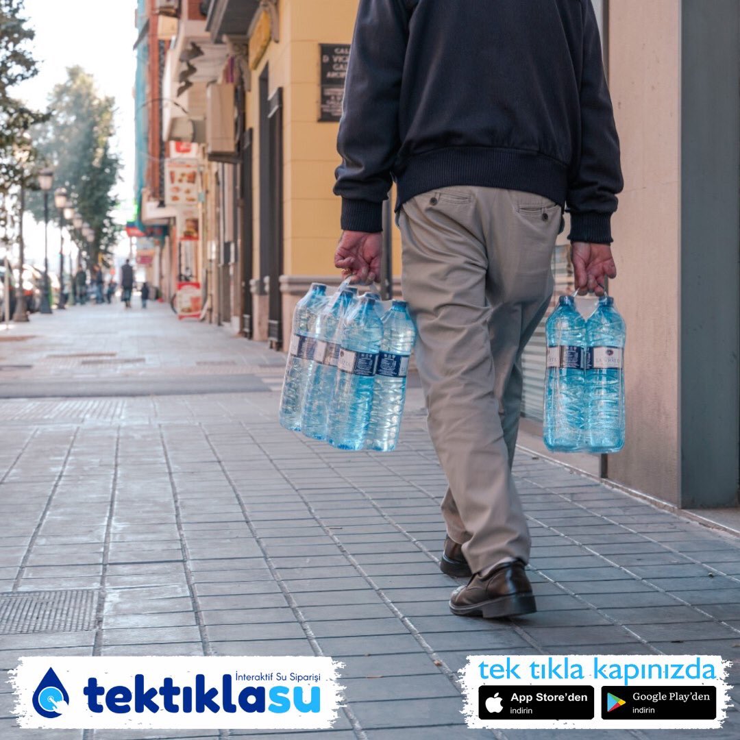 Siz boşuna yorulmayın suyunuzu biz getiririz. Dilediğiniz su çeşitleri tektiklasu ile 1 saat içinde kapınızda!
İster Mobil Uygulamamızla;
tektiklasu.com/mobilapp
İster Sipariş Hattımızla;
0850 259 00 20 #tektiklasu