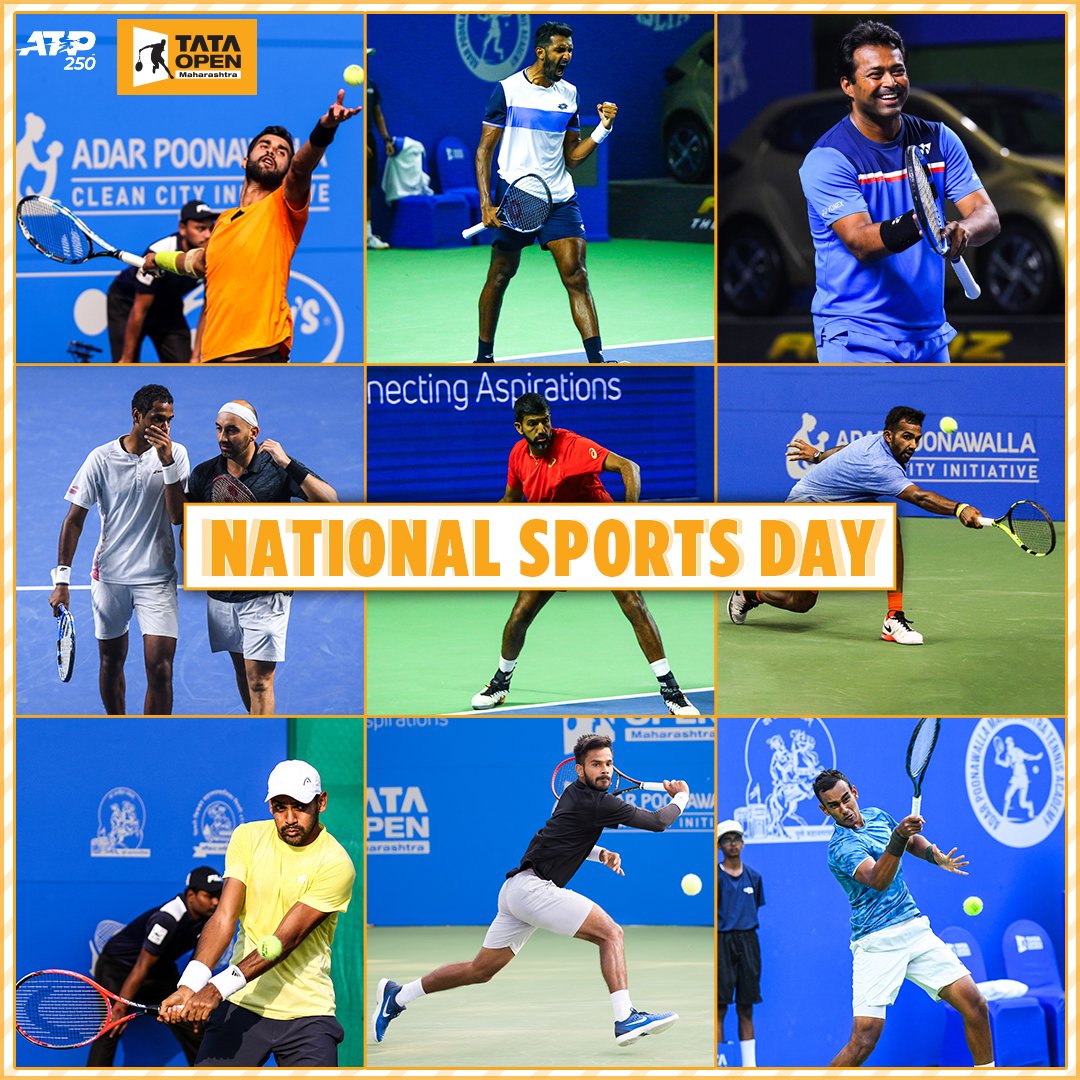 Be a sport and get started today! 💪

Let's aim at making sports and fitness part of our routine on the occasion of #NationalSportsDay! 🎾 

#NationalSportsDay2020 #TataOpenMaharashtra