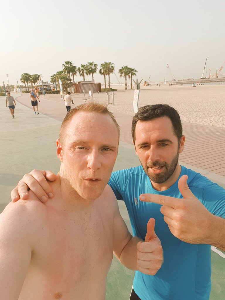 First ever Half Marathon distance outdoors completed at Kite Beach this morning 🔥 Well worth the 5am start! 😴 #Running #Dubai #HalfMarathon #DubaiRunners pic.x.com/83aogdhbbv